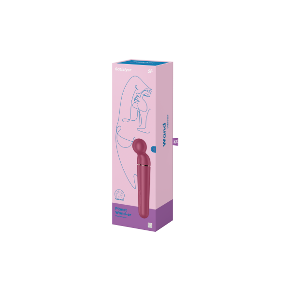 Vibromasseur wand rouge USB 60 vibrations Planet Wand-er Satisfyer 